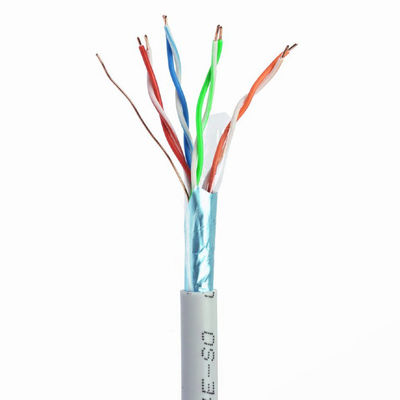 UL-ftp-Ethernet Cat5e Lan Cable 24AWG weil 0.5mm PVC-Jacke 4 Paare 305m