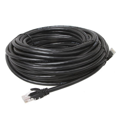 Schwarzes modulares Stecker-Verbindungsstück LSZH UTP Cat6a Lan Cable With CMG