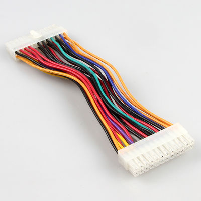 Stabiles schwarzes ATX 24 Pin Extension Cable, Mann zum weiblichen ATX-Stromversorgungs-Kabel