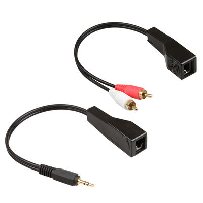 RCA-Audiosignal 3,5 Millimeter-Stereolithographie-Kabel-roter weißer Farbsitz Cat5 Cat6 Cat7 Cat8