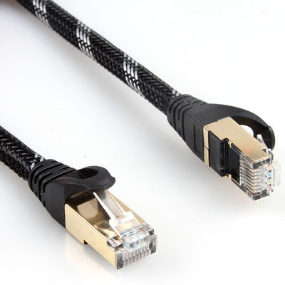 Geflochtenes 10-Gbit/s-Netzwerkkabel, RJ45-Cat-7-Kabel für Gigabit-Ethernet