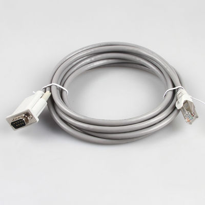 CAT5E-Ethernet-industrieller Kabelbaum 26AWG 8P8C RJ45 zu DB9 weiblicher Gray Color