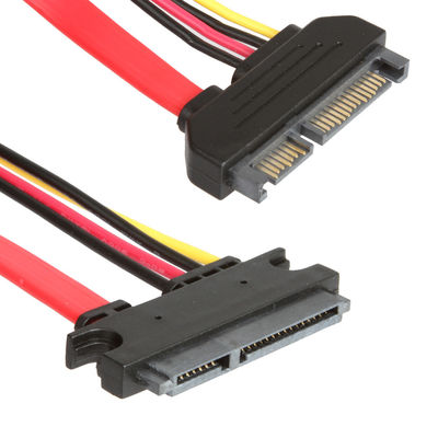 Stabiles Kabel Erweiterung SATAs 3 für HDD, Mann zu Frau 7+15 Pin SATA 3,0 6gbps