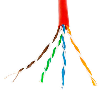 Praktisches Mehrfarben- UTP Cat5e CCA, 0.95mm kupfernes plattiertes Aluminium-Cat5e 8 Paare
