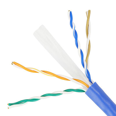 Reines kupfernes Ethernet Cat6 Lan Cable 1000 Ft CU 4 PASST 23AWG 0.57mm für Innen zusammen