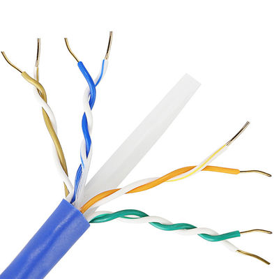 Reines kupfernes Ethernet Cat6 Lan Cable 1000 Ft CU 4 PASST 23AWG 0.57mm für Innen zusammen
