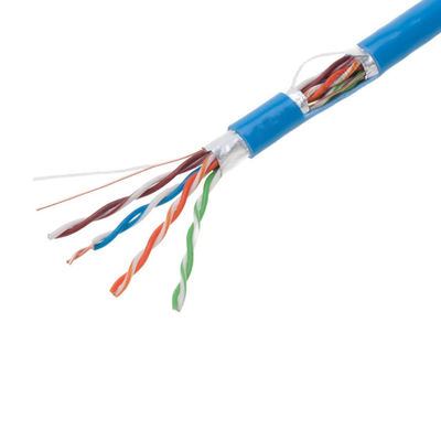 Blau 0.57mm Kabel ftp-CAT6, praktisches reines kupfernes Kabel Cat6