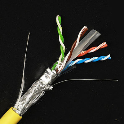 LSZH 23AWG Cat6 schirmte Hochleistungs-reines bloßes Kupfer des Kabel-STP SSTP ab