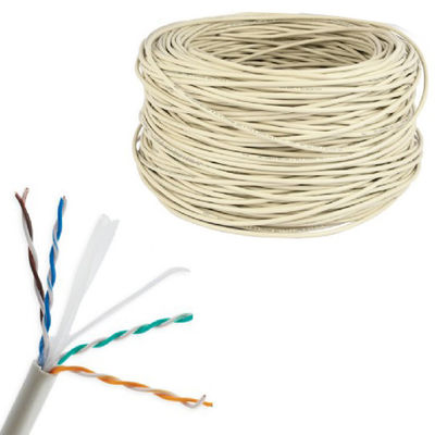 Innen-Katze 6, CU Grey Patch Cords UTP 4 Paare 0.55mm reine kupferne LSZH CAT6 Kabel