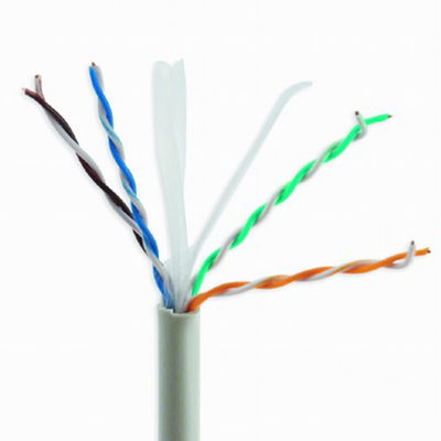 Innen-Katze 6, CU Grey Patch Cords UTP 4 Paare 0.55mm reine kupferne LSZH CAT6 Kabel