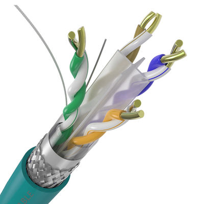 4 23AWG 550Mhz RJ45 Cat6a ftp-Paare Kabel-, doppeltes Schild-Kabel-Ethernet Cat6a
