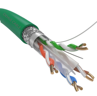 4 23AWG 550Mhz RJ45 Cat6a ftp-Paare Kabel-, doppeltes Schild-Kabel-Ethernet Cat6a