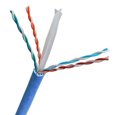 PVC-Isolierung, Cat6a-LAN-Kabel, 500 MHz, TIA568 C.2, Kupfer-CCA-Leiter, Blau