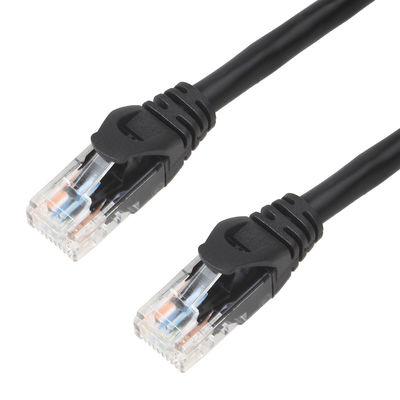 Schwarzes modulares Stecker-Verbindungsstück LSZH UTP Cat6a Lan Cable With CMG