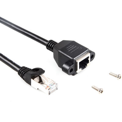 Stabile Katze 6a schirmte Ethernet-Kabel, Kabel der Erweiterungs-RJ45 mit Schrauben-Platten-Berg ab