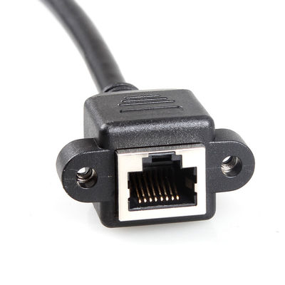 Stabile Katze 6a schirmte Ethernet-Kabel, Kabel der Erweiterungs-RJ45 mit Schrauben-Platten-Berg ab