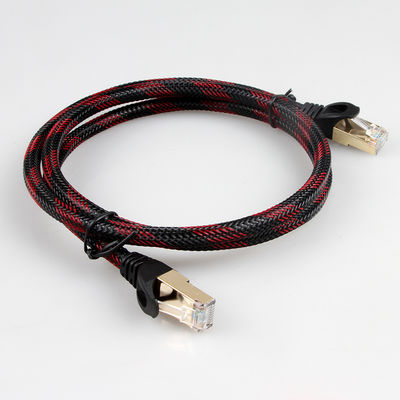 Umsponnenes abgeschirmtes Nyloncat7 Lan Cable S/FTP weil Vernetzung mit Verbindungsstück RJ45