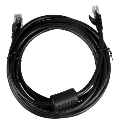Ethernet-Kabel-Katze 6, des Schwarz-24AWG Verbindungsstück RJ45 100 Ft Ethernet-Schnur