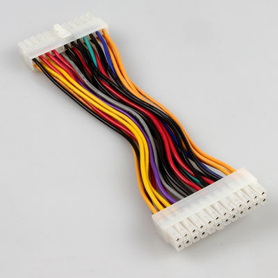 Stabiles schwarzes ATX 24 Pin Extension Cable, Mann zum weiblichen ATX-Stromversorgungs-Kabel