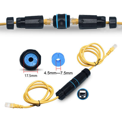 IP68 wasserdichtes Inline-Verbindungsstück im Freien CAT6 STP weiblich zur Frau