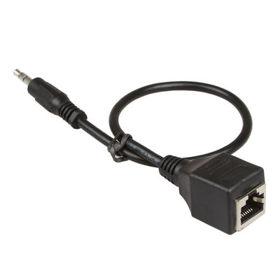 3.5mm 1/8&quot; kundenspezifischer Mann der Draht-Versammlungs-RJ45 zu weiblichem Cat5 Cat6
