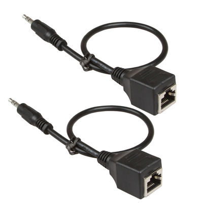 3.5mm 1/8&quot; kundenspezifischer Mann der Draht-Versammlungs-RJ45 zu weiblichem Cat5 Cat6