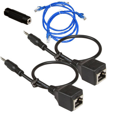 3.5mm 1/8&quot; kundenspezifischer Mann der Draht-Versammlungs-RJ45 zu weiblichem Cat5 Cat6