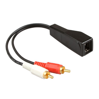 Draht-Versammlungs-Stereolithographie 2 RCA Cat7 Cat8 kundenspezifische zum Stereo2 RCA bloßen Kupfer