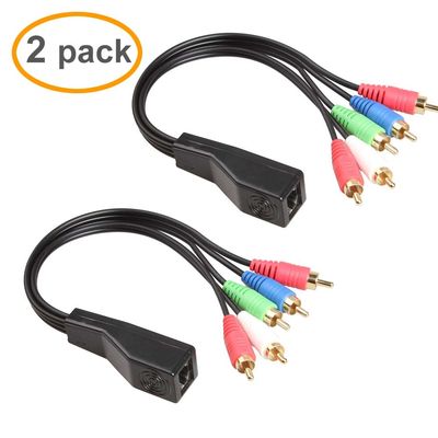 RCA zu den kundenspezifischen Versammlungen des Draht-RJ45 mit Stereo- Audio-Ergänzung Cat5 Cat6