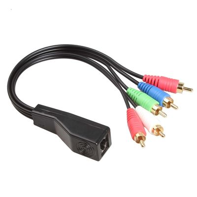 RCA zu den kundenspezifischen Versammlungen des Draht-RJ45 mit Stereo- Audio-Ergänzung Cat5 Cat6