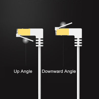Flecken-Kabel-langlebiges Gut Soems Cat6 flaches 90 Grad-bis 270 Grad-Winkel