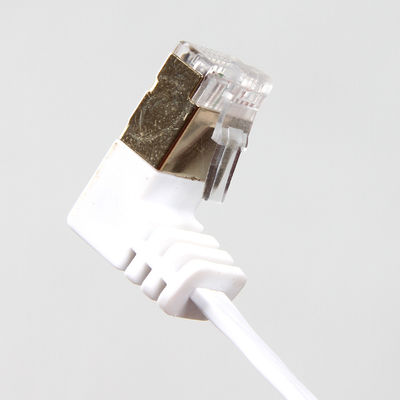 Weißes gerades flaches Flecken-Kabel PVC-Jacke Vielzweck-UTP-Schild