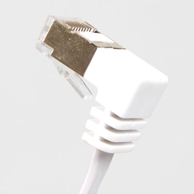 Weißes gerades flaches Flecken-Kabel PVC-Jacke Vielzweck-UTP-Schild
