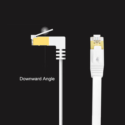 Stabiles weißes flaches Cat6-Ethernet-Kabel, praktisches Gigabit-Ethernet-Kabel