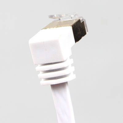 Stabiles weißes flaches Cat6-Ethernet-Kabel, praktisches Gigabit-Ethernet-Kabel