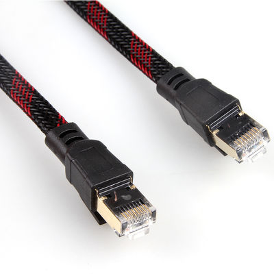 Verbindungskabel-Nylon des Computer-Ethernet-Cat7 geflochten für PC Laptop-Modem-Router