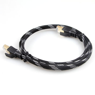 Hochleistungs-Rj45-Cat8-Netzwerkkabel, geflochtenes Nylon-Patchkabel Cat 8