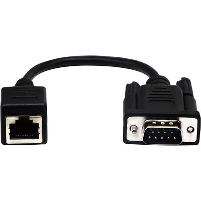 Cat5 Cat6 RJ45 zum Kabel RS232, DB9 9 Pin Industrial Ethernet Cable Assemblies
