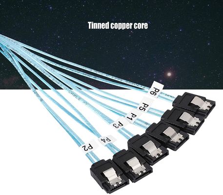 Weibliches Teiler-Kabelbaum-Kabel 6Gbps SATA III HDD 7pin zu 7pin für Server
