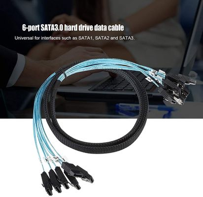 Weibliches Teiler-Kabelbaum-Kabel 6Gbps SATA III HDD 7pin zu 7pin für Server
