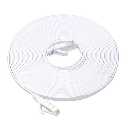 Innen-Cat6 Verbindungskabel 100 dünnes flaches langlebiges Gut Ft 10Gbps im Freien