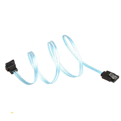 8 Zoll blaues Erweiterungs-Kabel SATAs 3, gerade zu gerader Schnur SATAs 3