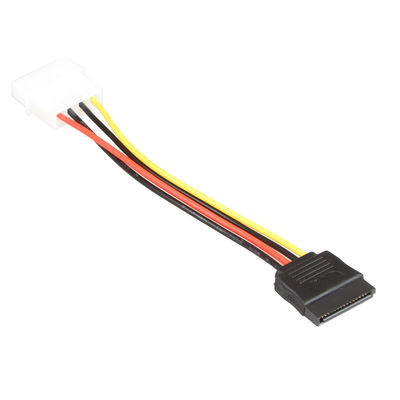 Männlich-weiblicher Festplattenlaufwerk-Kabelverteiler Molex 4 Pin Durable Y SATA