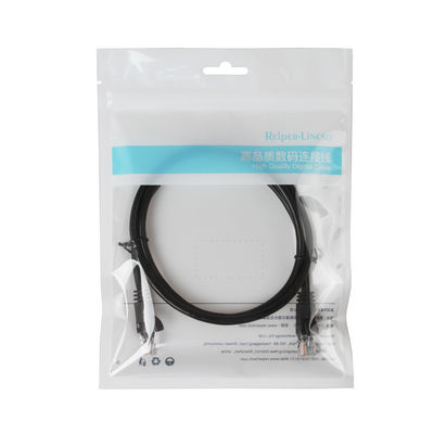 Schwarzes Verbindungskabelkabel ftp Cat5e CCA-UTP mit männlichem Verbindungsstück RJ45