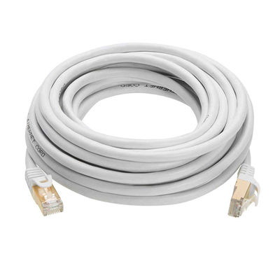 0,5–90 m RJ45-Patchkabel, doppelt geschirmtes, weißes Cat-7-Ethernet-Kabel