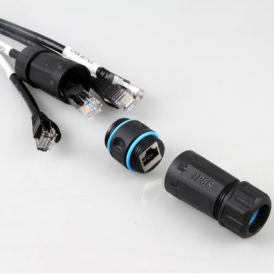 Wasserdichte 4 in 1 Ethernet-Kabel der Katzen-6a, 4 Stamm-Kabel des Niederlassungs-Mannrj45 Cat6a