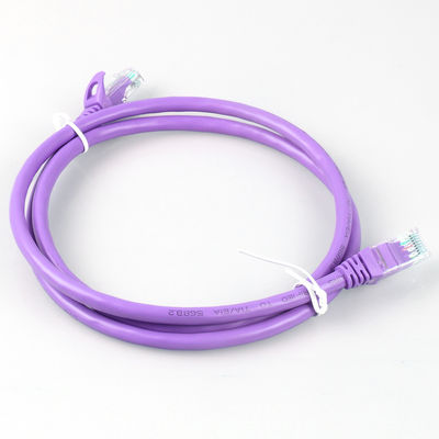 Purpurrote Cat6a Isolierung HDPE Verbindungskabel Rj45 für Netz LED-Anzeige