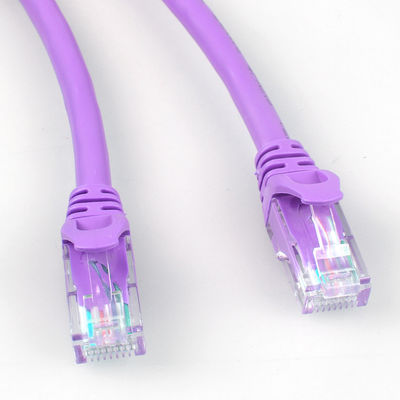 Purpurrote Cat6a Isolierung HDPE Verbindungskabel Rj45 für Netz LED-Anzeige