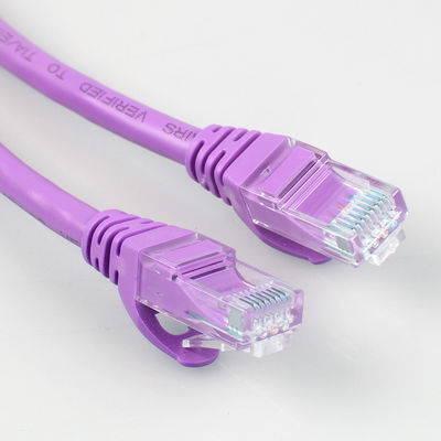Purpurrote Cat6a Isolierung HDPE Verbindungskabel Rj45 für Netz LED-Anzeige