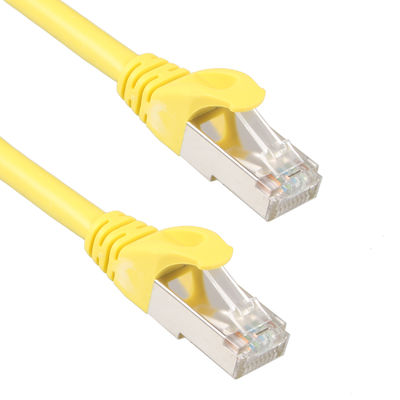Gelbes Cat7 SSTP-Kabel für den Außenbereich, praktisches 26AWG LSZH-Patchkabel